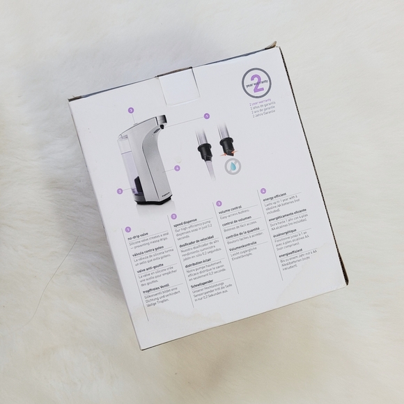 simplehuman 8 oz. Touch-Free Sensor Liquid Soap Pump Dispenser with Soap Sample - Picture 4 of 10